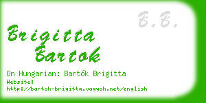 brigitta bartok business card